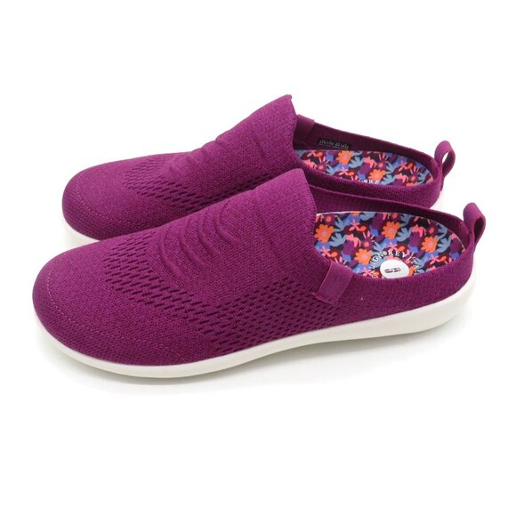 Revitalign Women's Purple Slip-On Shoes Floral Insole Cushioned 9.5 NEW - Picture 7 of 8